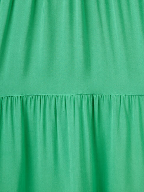 Esther Tiered Midi Dress, Green, hi-res