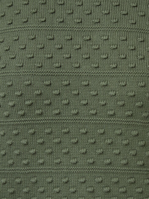 Lyn Linear Bobble Knit, Green, hi-res