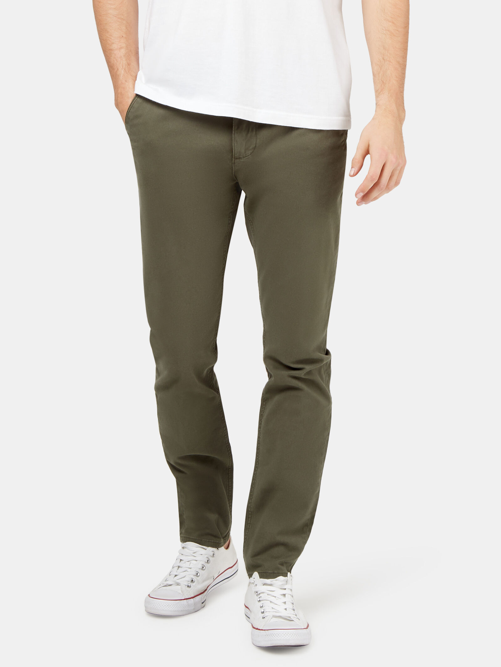 Green online chino joggers
