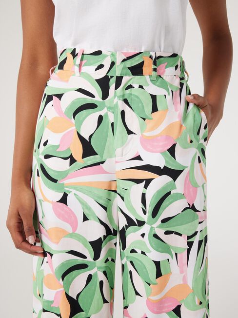 Joy Wide Leg Pant, Broadleaf Palm, hi-res