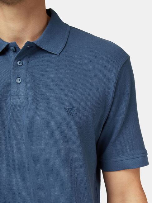 Jacob Short Sleeve Polo, Blue, hi-res