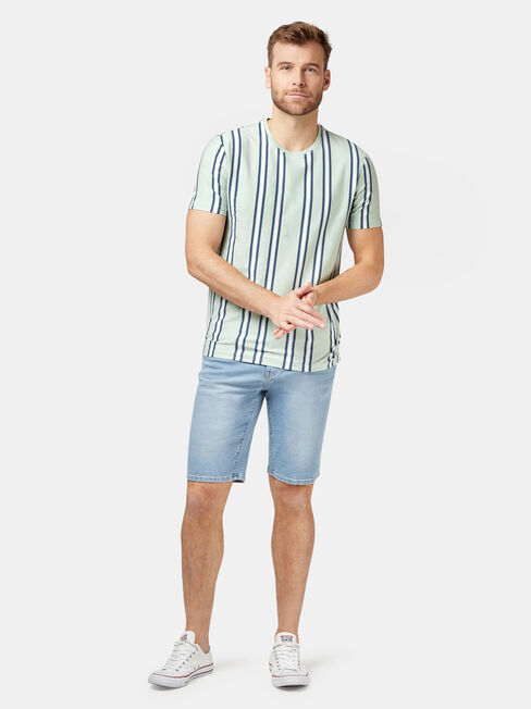 SS Judd Vertical Stripe Crew Tee, Green, hi-res