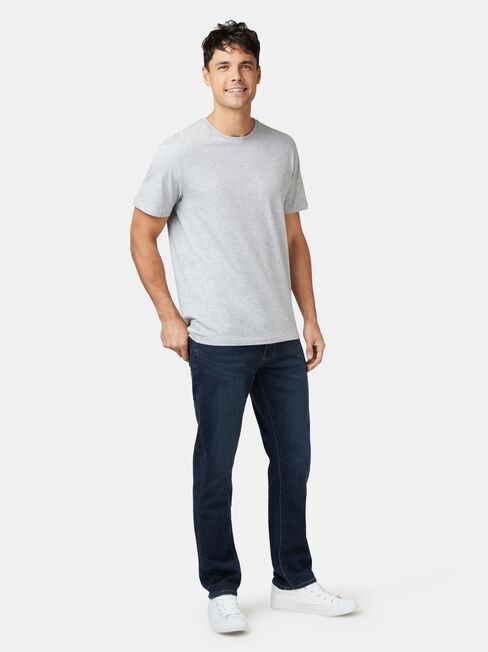 Basic Short Sleeve Tee, Grey, hi-res