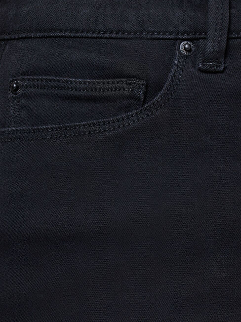 Sonni Mid Waisted Pedal Pusher, Black, hi-res