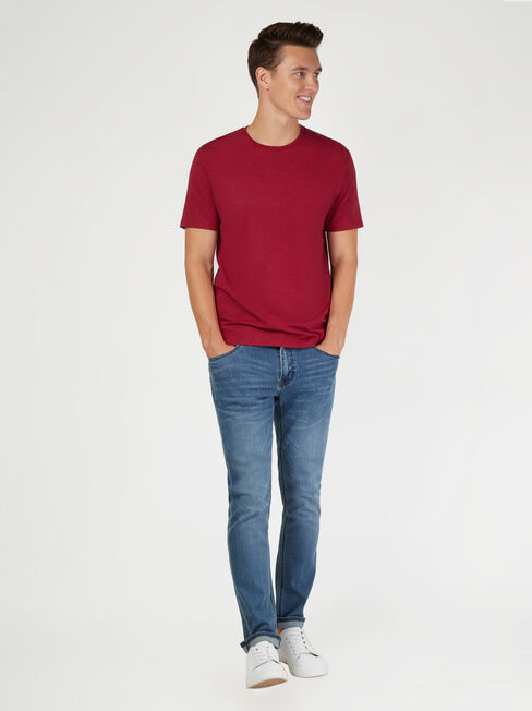 SS Pablo Slub Basic Tee, Ruby, hi-res