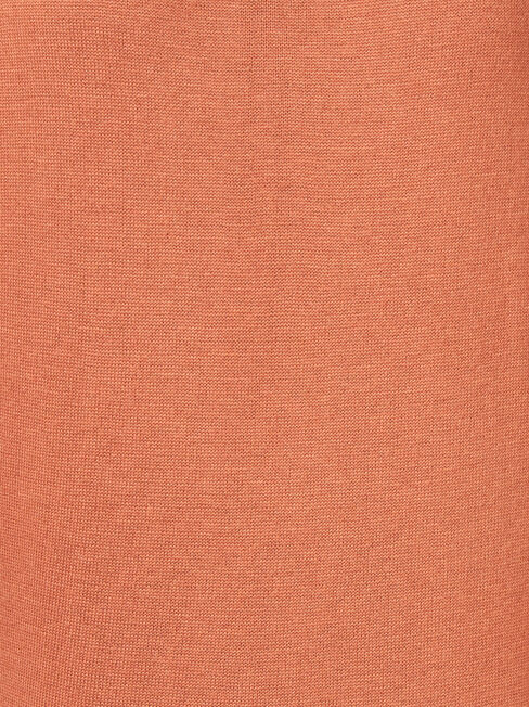 Kara Essential Funnel Neck Pullover, Brown, hi-res