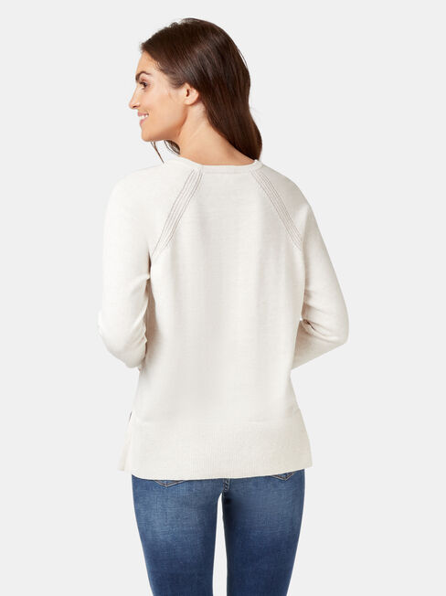 Stella Cotton Knit, White, hi-res
