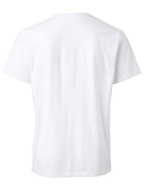 Dexter Short Sleeve Print Crew Tee, White, hi-res