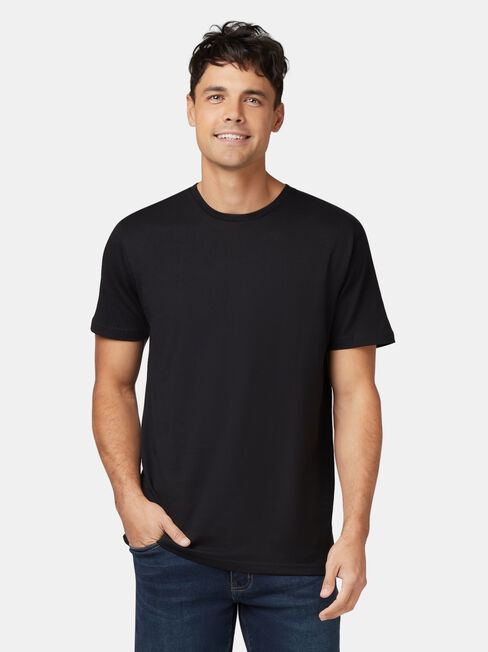 SS Basic Tee, Black, hi-res