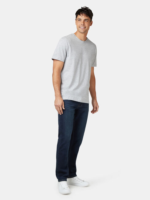 Basic Short Sleeve Tee, Grey, hi-res