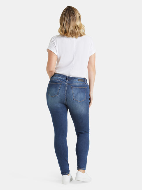 Curve Embracer Skinny jeans Mid Vintage, Mid Indigo, hi-res