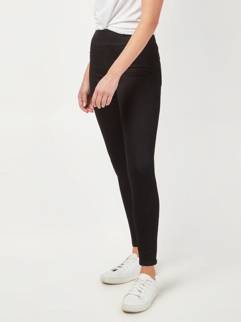 Tessa J-Luxe Skinny Jeans Black, Black, hi-res