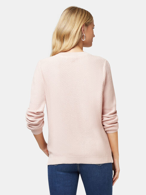 Ally Bobble Pullover, Pink, hi-res