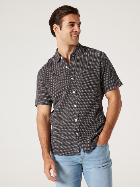 SS Jerry Textured Shirt | Jeanswest