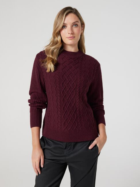 Elena Cable Knit Pullover
