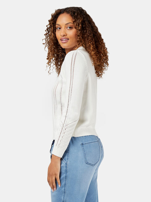 Honor Pullover, White, hi-res