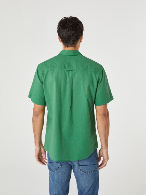 SS Eli Textured Shirt, Green, hi-res