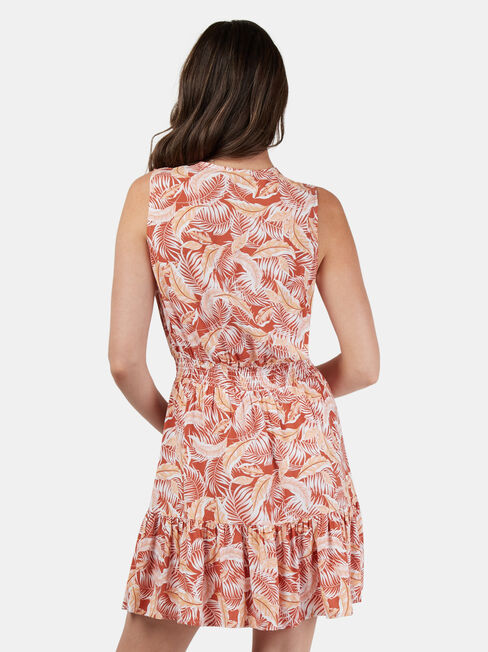 Savannah Sleeveless Dress, Red, hi-res