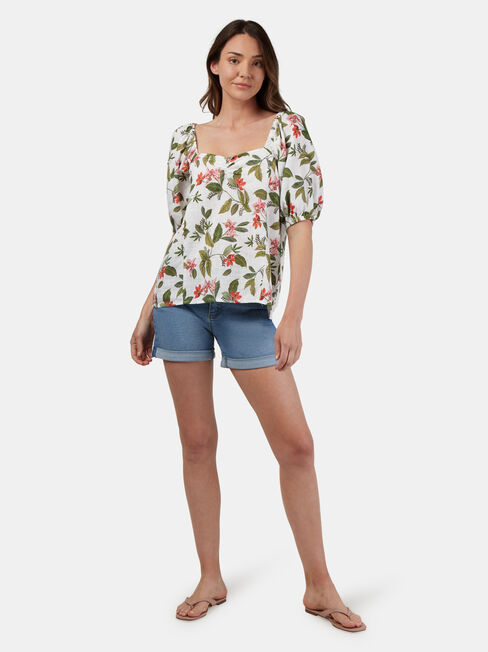 Lucinda Square Neck Top, Multi, hi-res