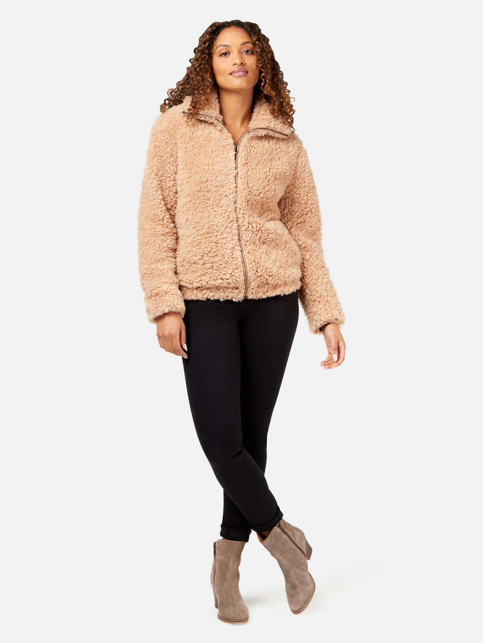 Becca Teddy Bomber Jacket