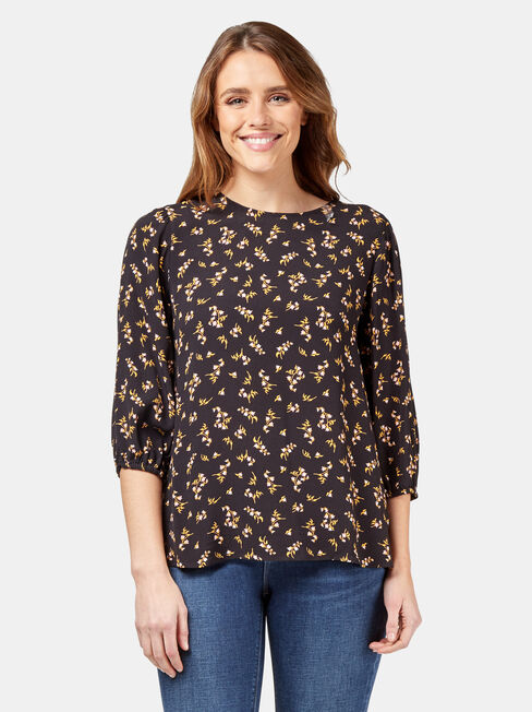 Bex Blouse, Black, hi-res