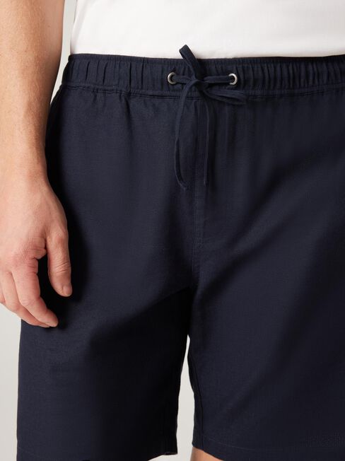 Lewie Linen Short, Blue, hi-res