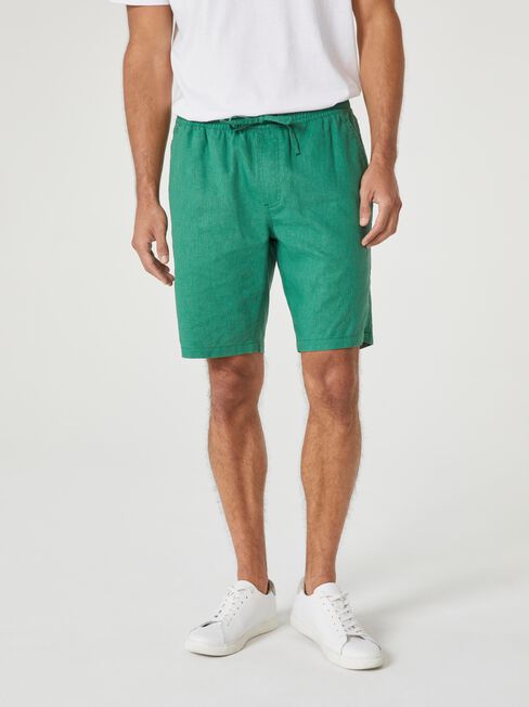 Harris Elastic Waist Short, Green, hi-res