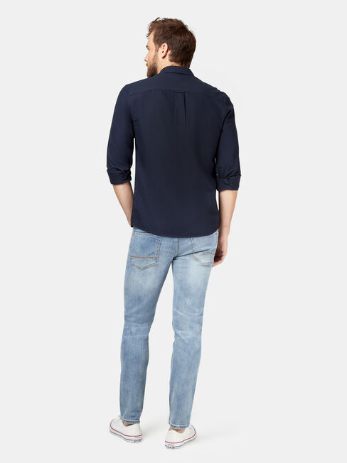 Peyton Long Sleeve Oxford Shirt, Blue, hi-res
