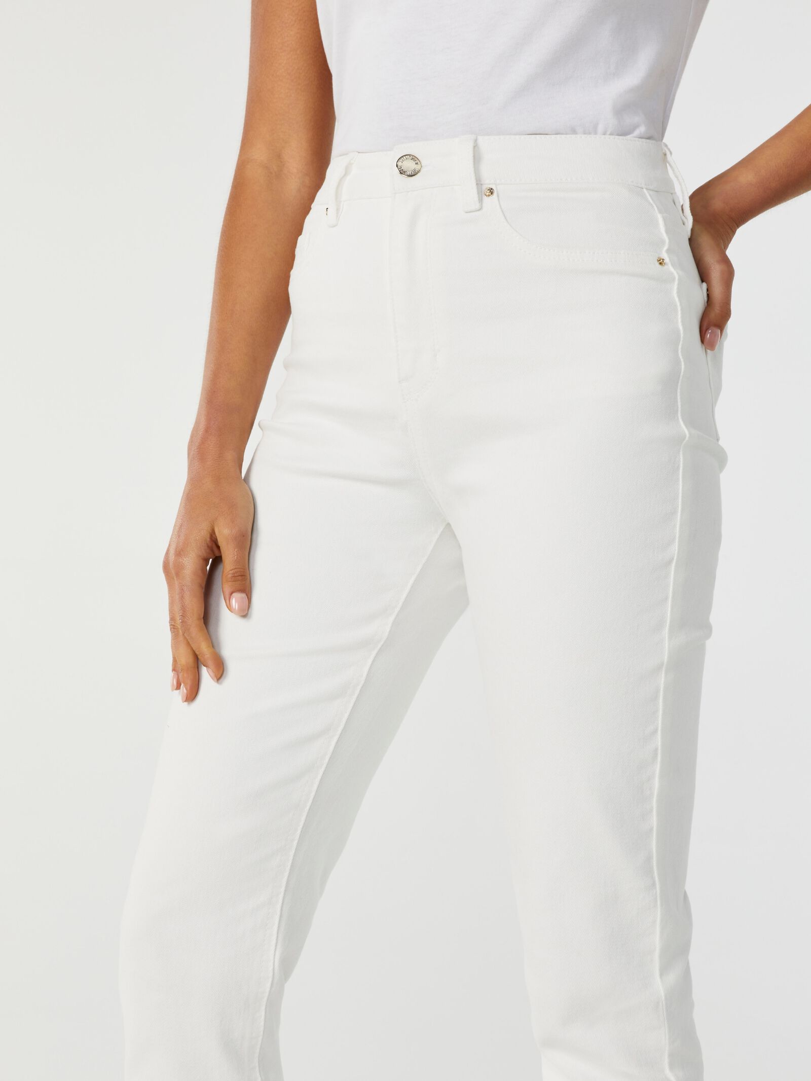 Brooke High Waisted Tapered Crop Jeans