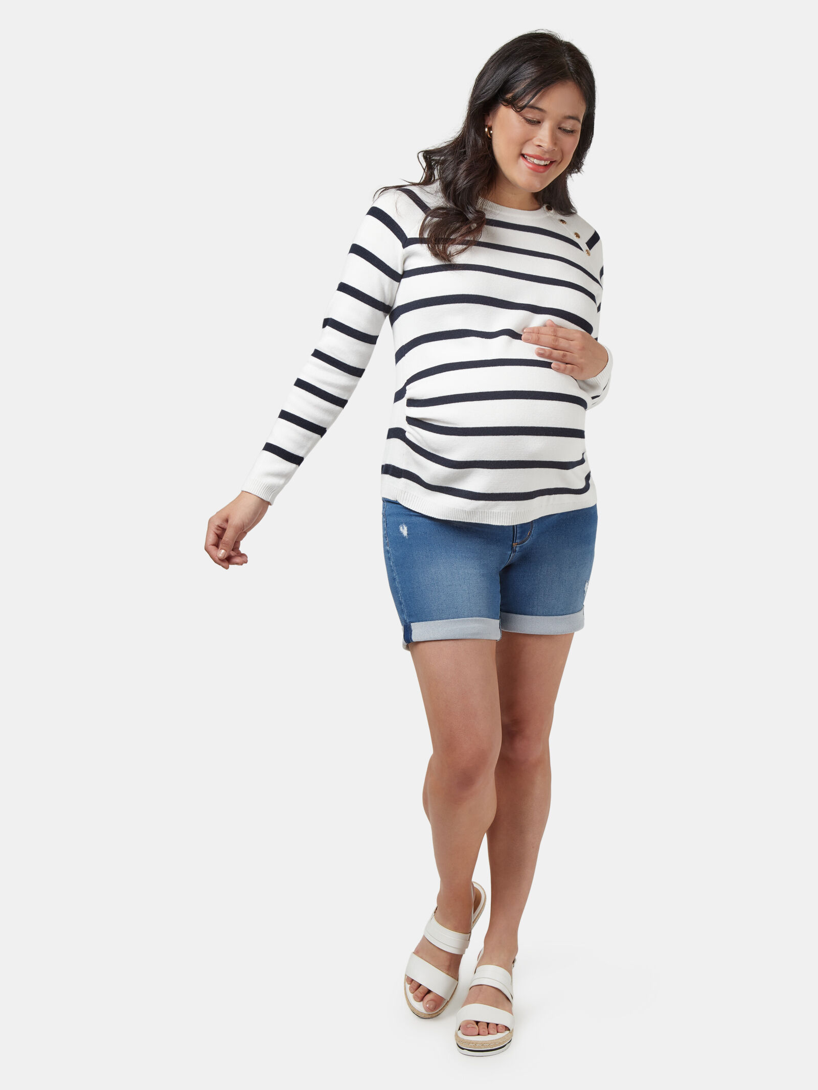 Maternity jean 2024 jumper