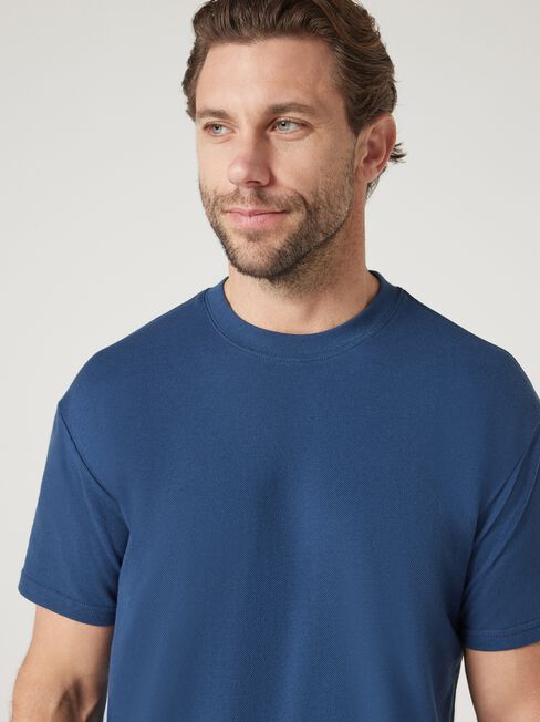 Beau Relaxed Crew Tee, Navy, hi-res