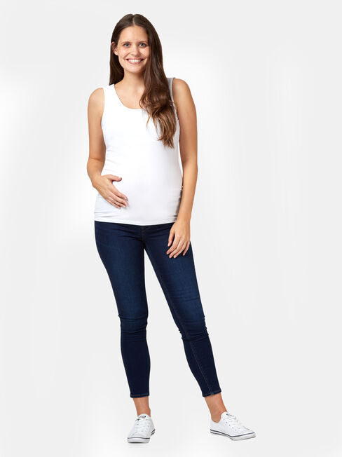 Maternity Leading Lady Seamless Cotton Maternity to Nursing Tank, Style 4023