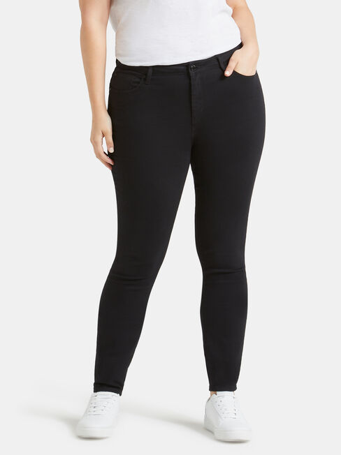 Curve Embracer Skinny Jeans Black Night, Black, hi-res