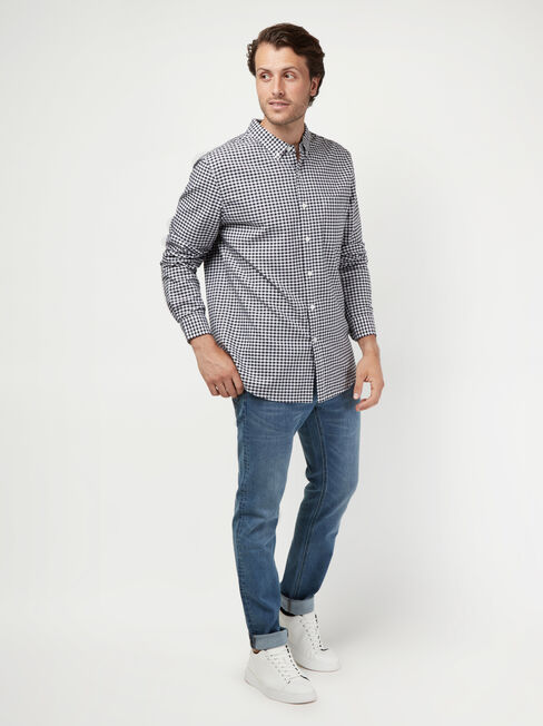 LS Vance Oxford Check Shirt, Blue, hi-res