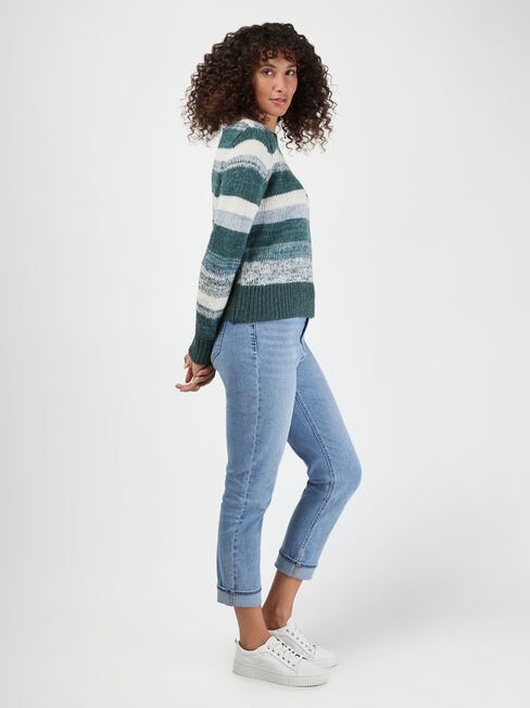 Nala Space Dye Knit, Green, hi-res