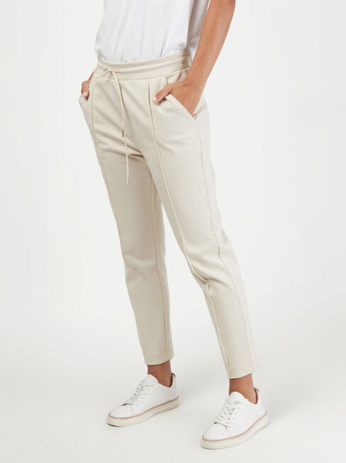 Aria Ponte Jogger, White, hi-res