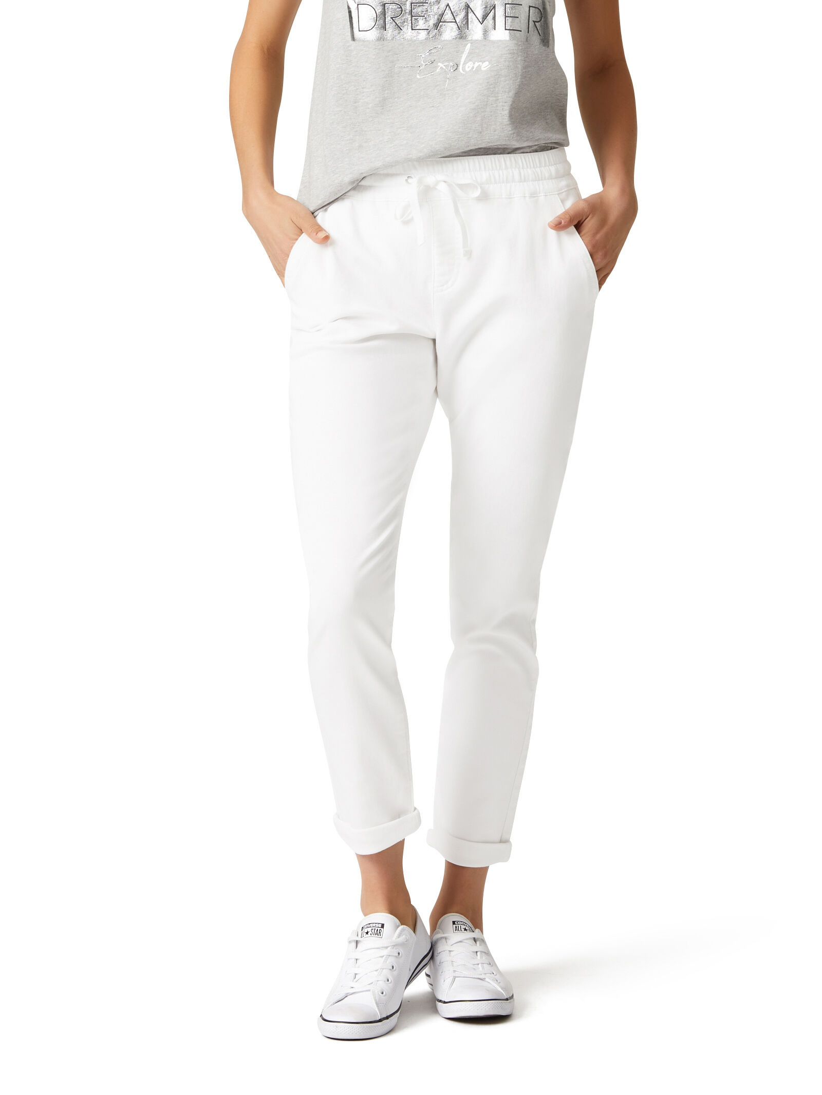 Womens white jogger pants on sale