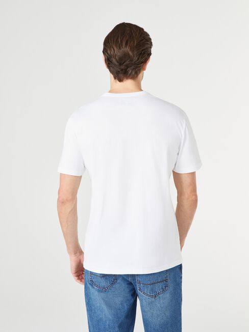 SS Wallace Print Crew Tee, White, hi-res