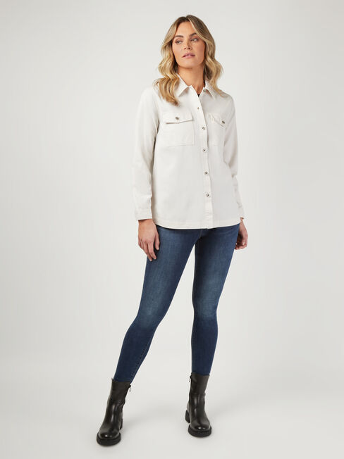 Sasha Shacket, White, hi-res