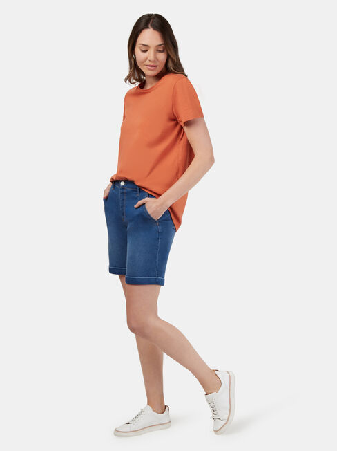 Stella Luxe Lounge Short, Mid Indigo, hi-res