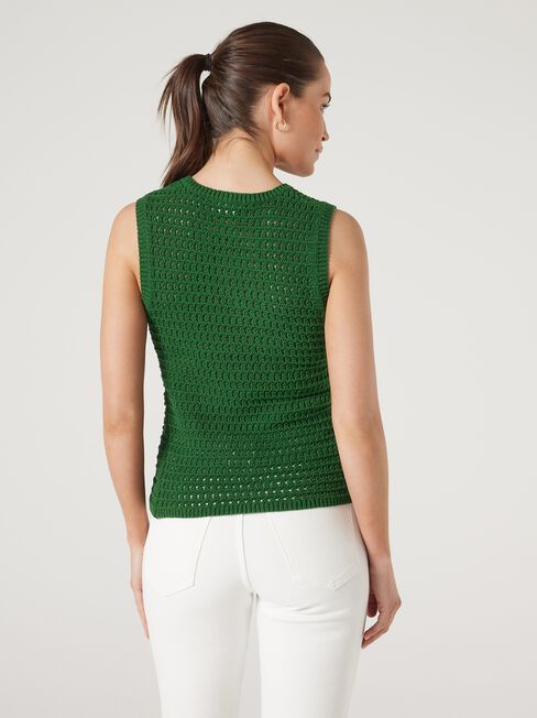 Lydia Knit Top, Green, hi-res