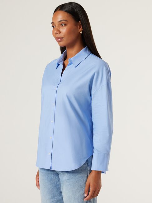 Oxford Essential Shirt, Blue, hi-res