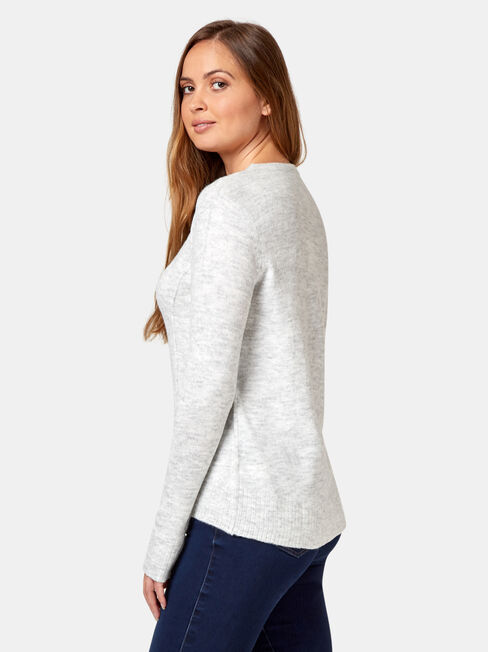 Willow High Low Pullover, Grey, hi-res