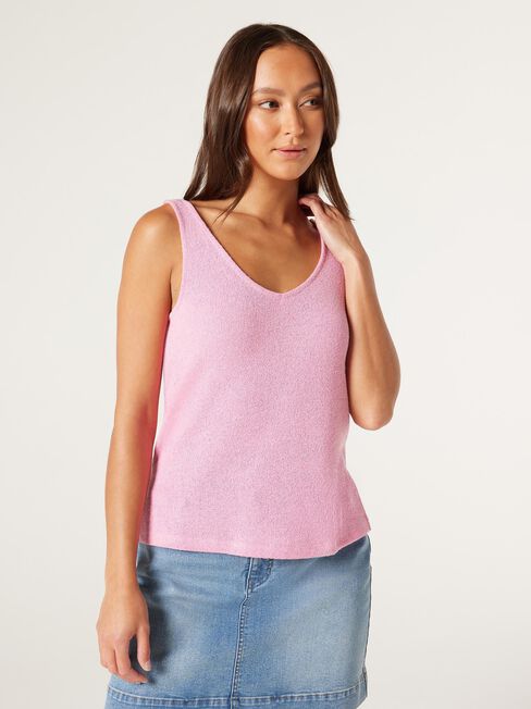 Samira Knit Tank, Blush Pink, hi-res