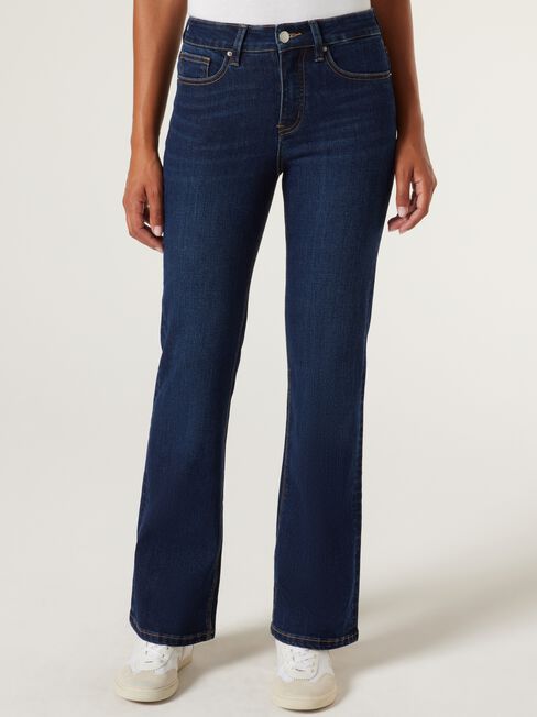 Bootcut Jeans, Deep Indigo, hi-res