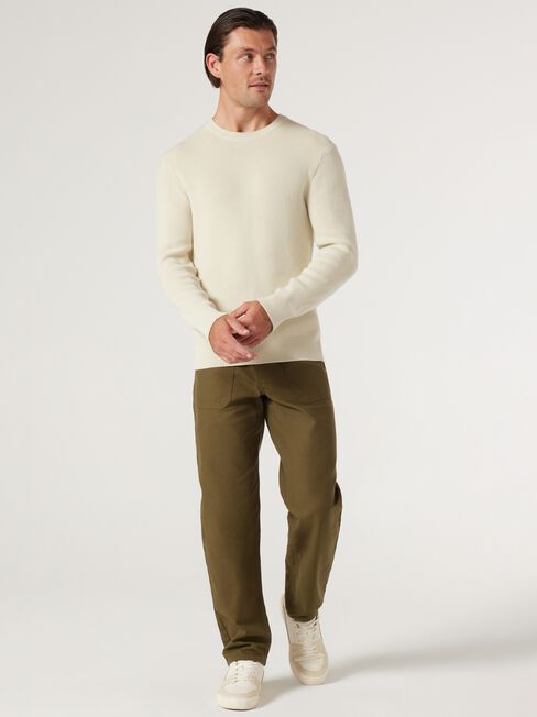 Manchester Rib Knit, Off White, hi-res