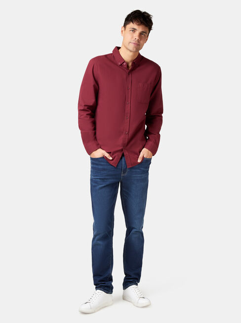 Arbor Long Sleeve Shirt, Red, hi-res