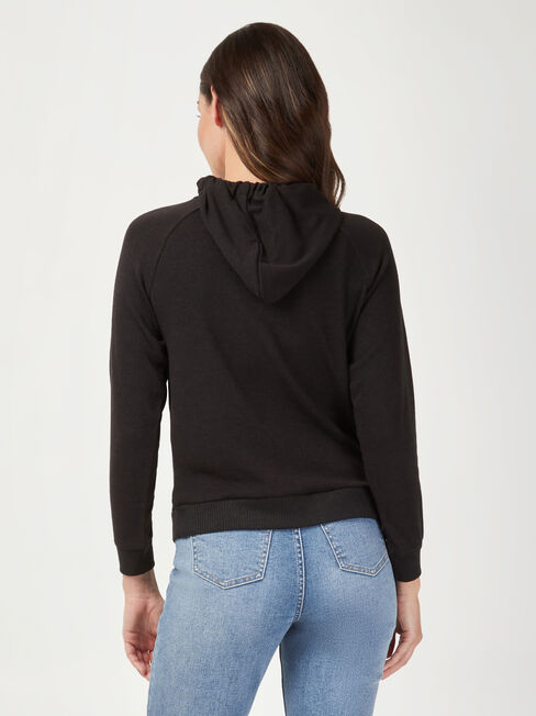 Khloe Soft Touch Hoodie, Black, hi-res