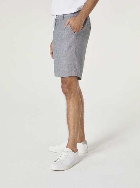 Micha Textured Walkshort, Grey, hi-res