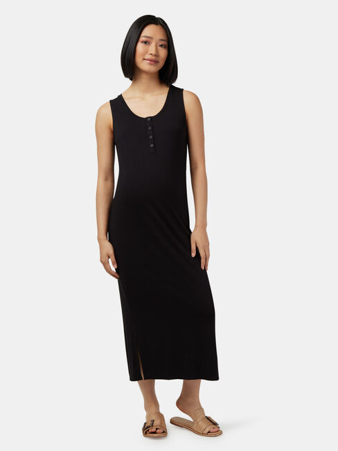 Georgia Henley Maternity Dress, Black, hi-res